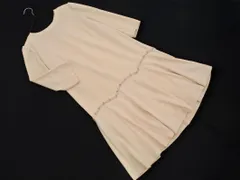 新品 L'EST ROSE レストローズ 7分袖 フレア ワンピース size2/ライトベージュ ■◇ レディース