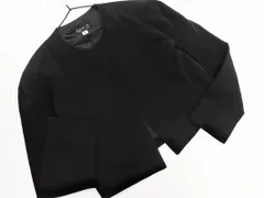 agnes b アニエスベー ノーカラー ジャケット size2/黒 ■■ レディース