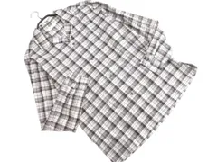 BEAUTY & YOUTH ビューティ&ユース ユナイテッドアローズ チェック オープンカラー シャツ sizeM/白ｘグレー ■◇ メンズ
