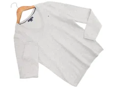 TOMMY HILFIGER トミーヒルフィガー Vネック ニット セーター sizeS/グレー ■◇ レディース