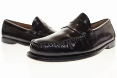 ジーエイチバス G.H.Bass & Co. WEEJUNS LOGAN BLACK 7 1/2 BA11035J-000 ペニーローファー ローガン 革靴 ブラック 【ブランド古着ベクトル】【中古】●▲■260131のサムネイル