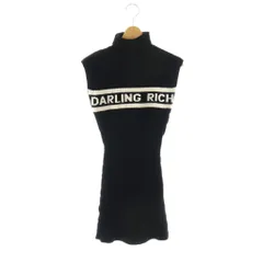 ダーリッチ Darich ジャガードニットミニワンピース Free-L ブラック /DF ■OS