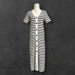Massimo Dutti / ZARA マッシモドゥッティ マキシ丈 リブニット ボーダー柄 ワンピース