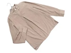新品 green label relaxing グリーンレーベルリラクシング ユナイテッドアローズ タック モックネック シャツ sizeF/モカ ■◇ レディース