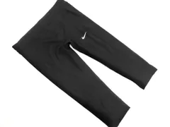 NIKE ナイキ ロゴプリント スポーツレギンス ハーフ パンツ sizeS/黒 ■◇ レディース
