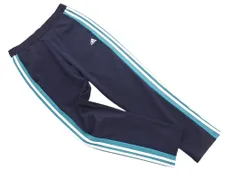 adidas アディダス ロゴ刺繍 サイドライン トラック パンツ sizeL/紺 ■■ メンズ