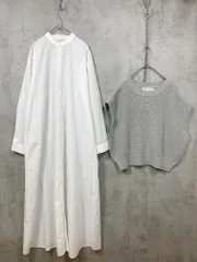 Rope Picnic ロペピクニック シンプル カジュアル ニットベストセットシャツ ワンピース size38/グレー ■■ レディース