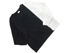 ZARA ザラ バイカラー トレーナー スウェット sizeL/黒ｘ白 ■◇ レディース