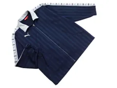 PUMA プーマ ロゴ 刺繍 トラック ジャケット sizeL O/紺ｘグレー ■◇ メンズ