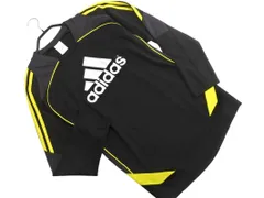 adidas アディダス ロゴプリント プラクティスシャツ sizeM/黒 ■◇ メンズ