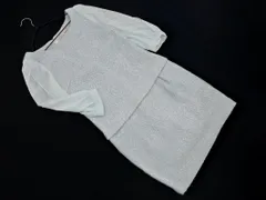 Apuweiser-riche アプワイザーリッシェ 素材切替 シフォンスリーブ ワンピース size1/水色 ■◇ レディース