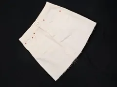 ZARA ザラ 星柄 ミニ デニムスカート sizeS/オフホワイト ■■ レディース