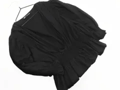 ZARA ザラ シャーリング ブラウス シャツ sizeS/黒 ■◇ レディース