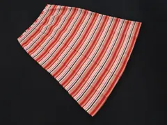 SONIA RYKIEL ソニアリキエル 大きいサイズ マルチボーダー ロング スカート size46/赤 ■◇ レディース