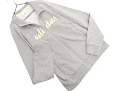 adidas アディダス プリント ジップアップ スウェット sizeOT/グレー ■◇ レディース