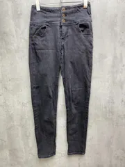 Heather ヘザー ハイウエスト ストレッチ スキニー デニムパンツ sizeM/黒 ■■レディース