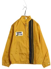 【お得なクーポン配布中!】 デッドストック 70s Louisville ナイロン レーシング ジャケット メンズ M ヴィンテージ ジャンパー ブルゾン ワンポイント ワッペン 企業