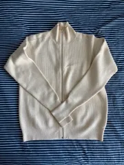 ユニクロ U メリノウールニットジップアップ