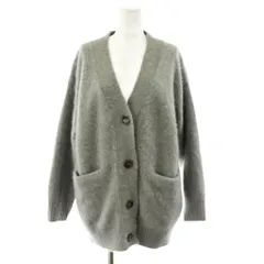 マルティニーク martinique ニットカーディガン 長袖 Vネック フォックス カシミヤ混 グレー A0333KCD412 /KU