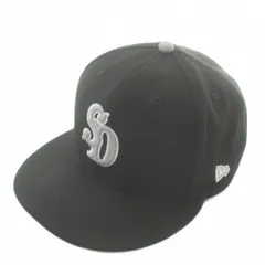 ニューエラ NEW ERA スタンダード カリフォルニア STANDARD CALIFORNIA 帽子 キャップ キャンバス ロゴ 刺繍 71/2 59.6㎝ 黒 ブラック /XZ ■GY99