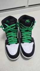 ジョーダン1 ハイ ブラックアンドラッキーグリーン 265