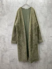 Alphabet's alphabet アルファベッツアルファベット ボタンレス シャギー ロング カーディガン sizeF/グリーン ◆■レディース