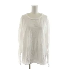 ザラ ZARA タグ付き Tシャツ カットソー 長袖 無地 L 白 ホワイト /RR