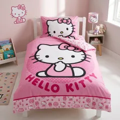 Hello Kitty ハローキティキティちゃん 掛け布団カバー + 枕カバー セット シングルサイズ
