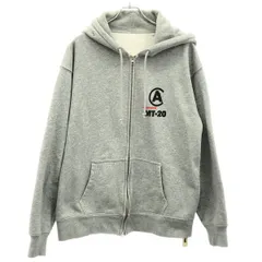 Mountain Research マウンテンリサーチ Souvenir Zip Hoody スウェットジップアップパーカー MTR-3395 グレー Lのサムネイル