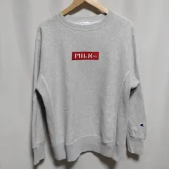 Champion×MILKFED チャンピオン ミルクフェド リバースウィーブ 裏起毛 スウェット M グレー トレーナー