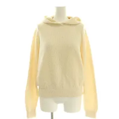 セオリー Theory 25SS TERRY BOUCLE BOUCLE HOODIE フーディ ニット カットソー プルオーバー S アイボリー /CX ■OS