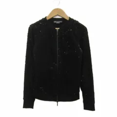 アルマーニエクスチェンジ A/X ARMANI EXCHANGE ブルゾンジャケット 上着 ミドル丈 XS 黒 スパンコール装飾 /SY47 ■GY60のサムネイル