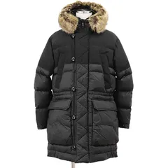 【美品】MONCLER モンクレール ダウンジャケット SABLETTES 2022年製 N-3B ミリタリー ナイロン100% ファー取外可 アウター メンズ サイズ 2 ブラック オリーブ 黒 ルーマニア製