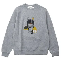 【極美品】HERMES エルメス スウェット メンズ サイズ M フットボールホース24 コットン100% プルオーバー フリース クルーネック ロングスリーブ 丸首 長袖 トップス グレー 灰色 イタリア製のサムネイル