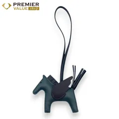 エルメス ペガサスチャーム PM ヴェールマングローブ/ノワール/べブラン K刻印