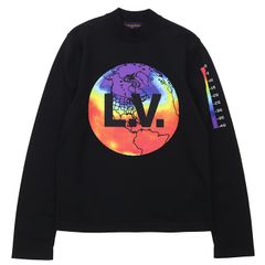美品 ルイヴィトン ジャージ ジャケット コットン ブラック ロゴ 服 XL 美品 ルイヴィトン ジャージ ジャケット コットン ブラック ロゴ 服 XL