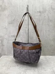 Daily russet デイリーラシット モノグラム デニム ショルダー バッグ 紫 ■■レディース