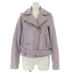 ザラ ZARA レザージャケット S 紫 パープル /SY ■OS