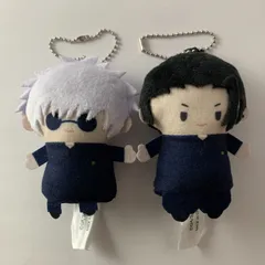 【まとめ売り】 呪術廻戦 五条悟 夏油傑 パペットぬいぐるみ フィンガーマスコット 2点セット
