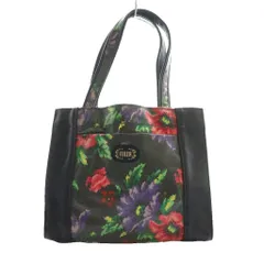 フェイラー FEILER 花柄ビニールハンドバッグ 黒 ブラック /SS ■OS