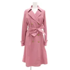 ウィルセレクション WILLSELECTION 美品 トレンチコート ロング リボンベルト M ピンク /JSのサムネイル