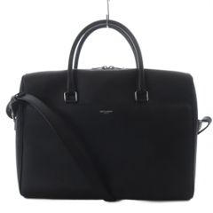 Saint Laurent Paris Duffle Briefcase Business Bag Tote Bag Shoulder Bag 2-way Leather Black 625449 /YO27 ■OH