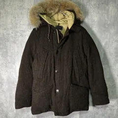 Journal standard home stead wool tweed down jacket feather brown 高級 J.S HOMESTEAD ツイード ダウンジャケット コヨーテファー 茶