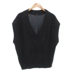 ジャーナルスタンダード JOURNAL STANDARD ドライコットンリリーベスト ニット Vネック 紺 ダークネイビー /AE