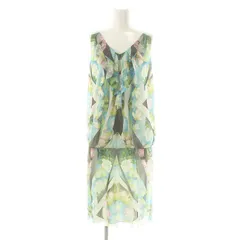 ヴィヴィアンタム VIVIENNE TAM 総柄 パワーネット ノースリーブ ワンピース ミニ 0 マルチカラー /DF ■OSのサムネイル