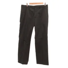 プラダ PRADA LOOSE FIT ワークパンツ ワイドストレート ノータック コットン 48 黒 ブラック /JS ■GY62のサムネイル