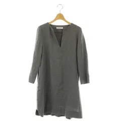 アドーア ADORE ウール キーネック ワンピース ミニ 長袖 38 グレー /MY ■OSのサムネイル