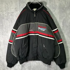 Choko Snap on racing padded jacket blouson embroidery boa lining カナダ製 Snap on 刺繍 レーシング ブルゾン 中綿 裏ボア ジャケット