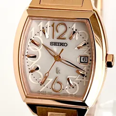 【セイコー ルキア レディース 腕時計 稼働 ソーラー 磨き済み】SEIKO LUKIA 美品 ゴールド