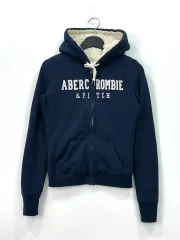 アバクロンビー シープスキン ファー ジップアップ パーカー ネイビー S